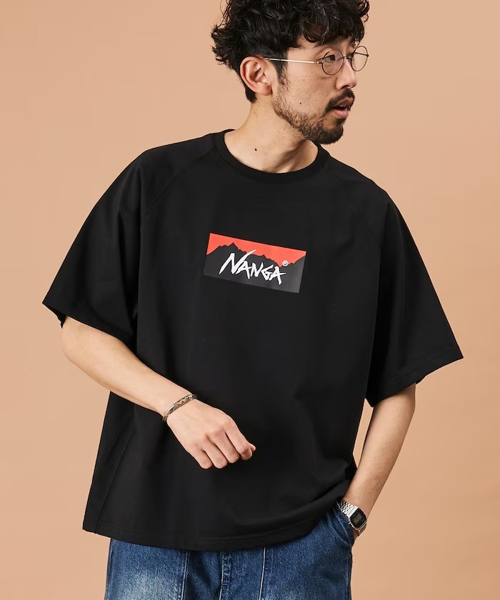 日本 NANGA Eco Hybrid Box Logo Loose Fit Tee