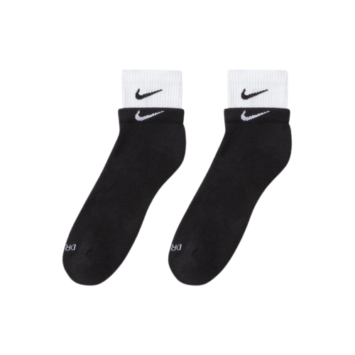 【官網限定】Nike Evryyday 黑白 小勾 雙層 運動配件 襪子 DH4058-011 VI