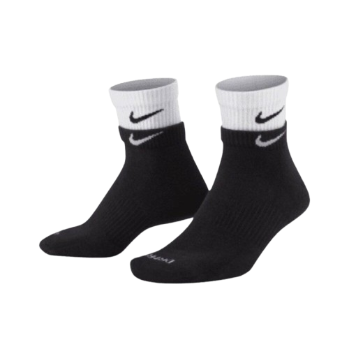 【官網限定】Nike Evryyday 黑白 小勾 雙層 運動配件 襪子 DH4058-011 VI