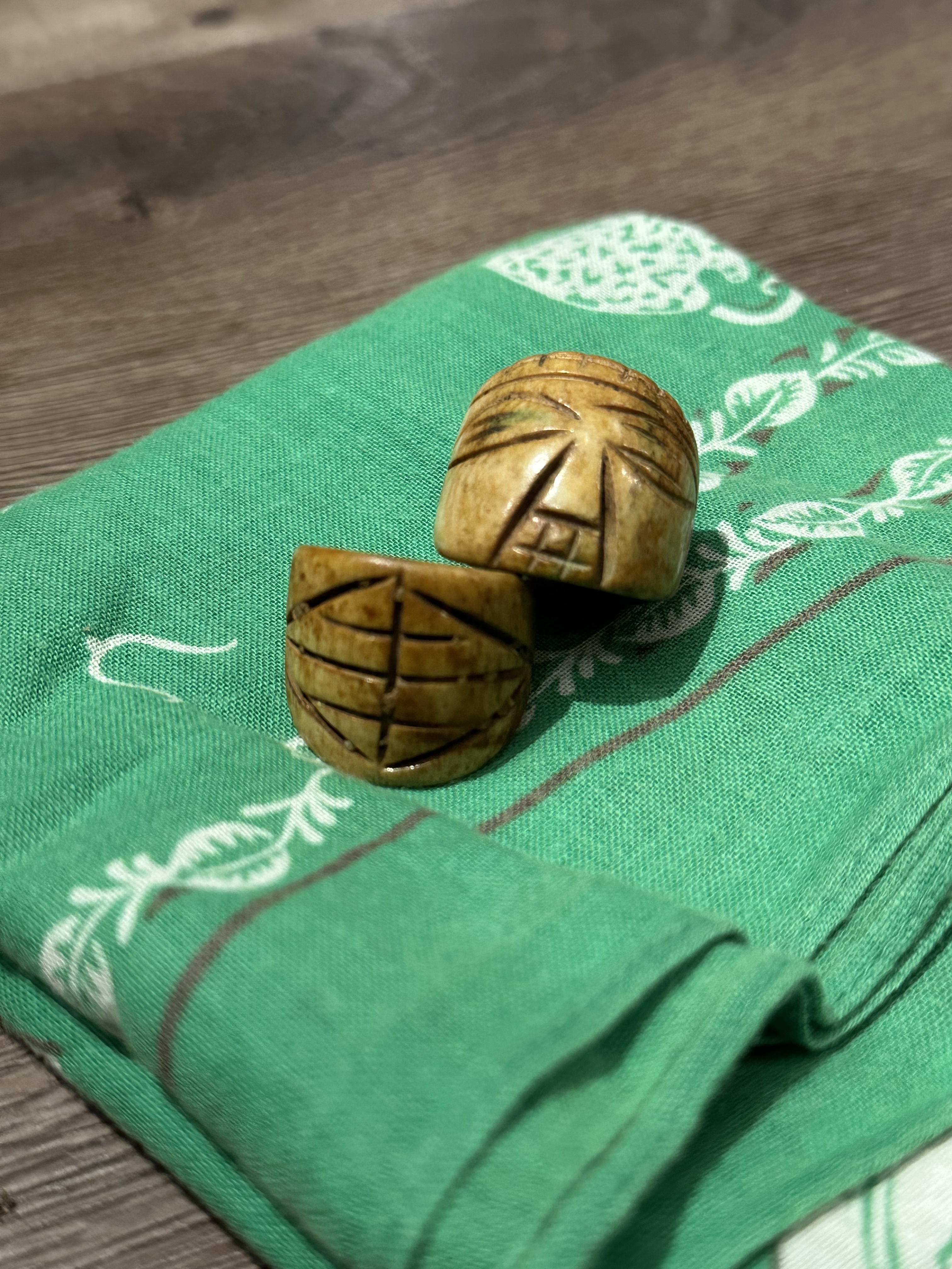 Handmade Wood Stamp Rings