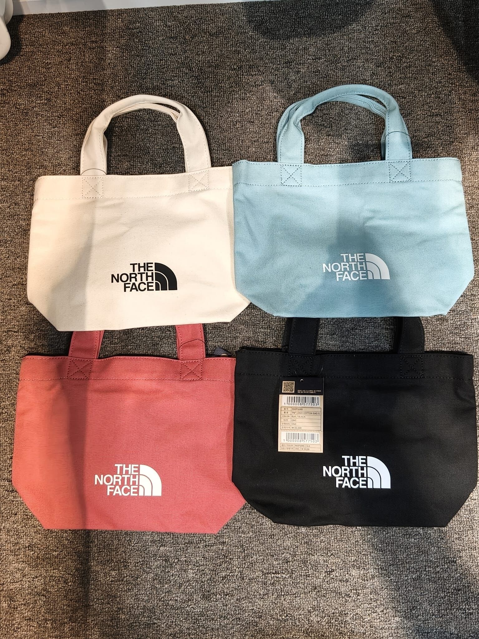 BY004 The North Face 淨色迷你TOTE BAG 28x20cm