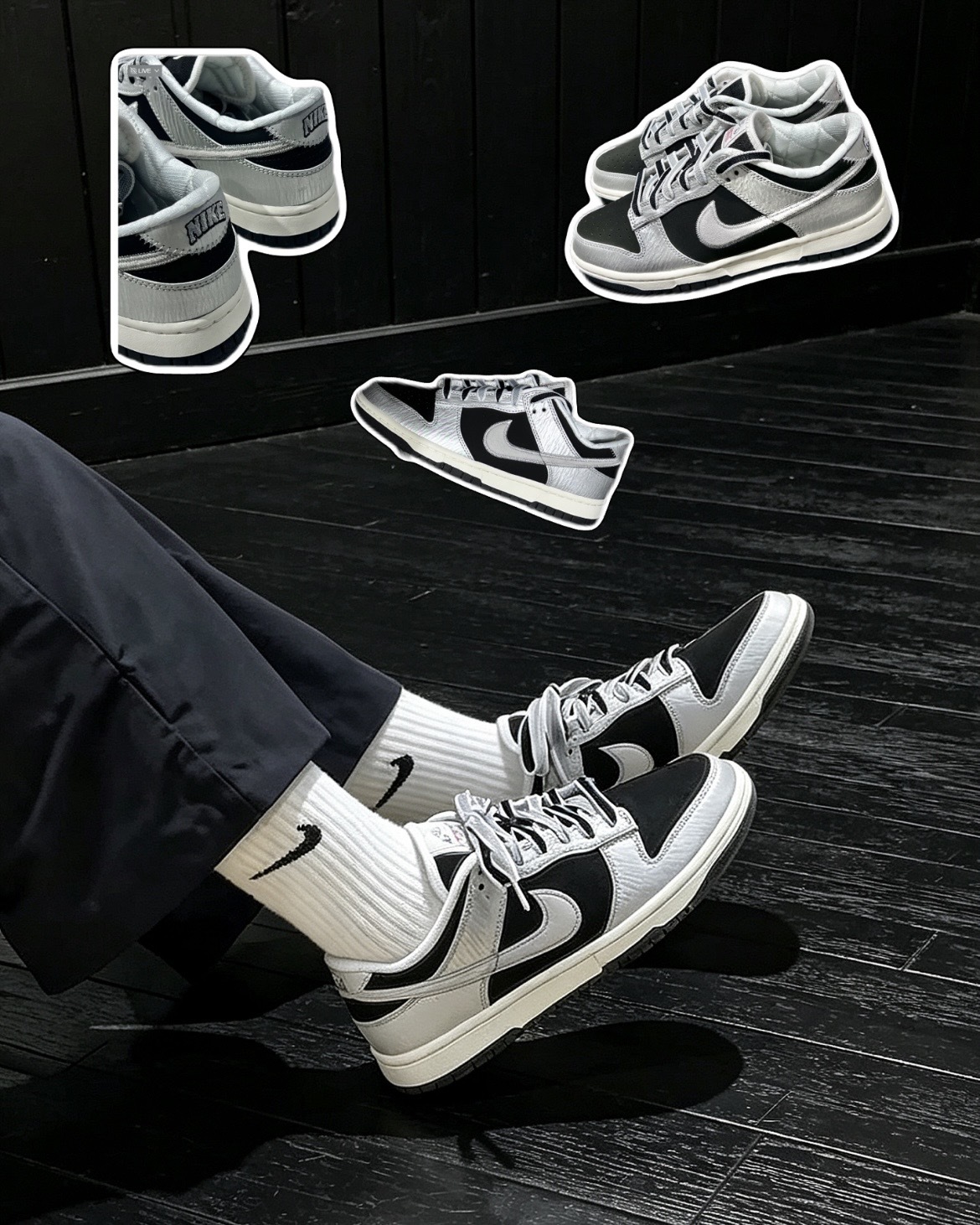 (現貨) Nike Dunk Low - Varsity Pack Metallic Silver