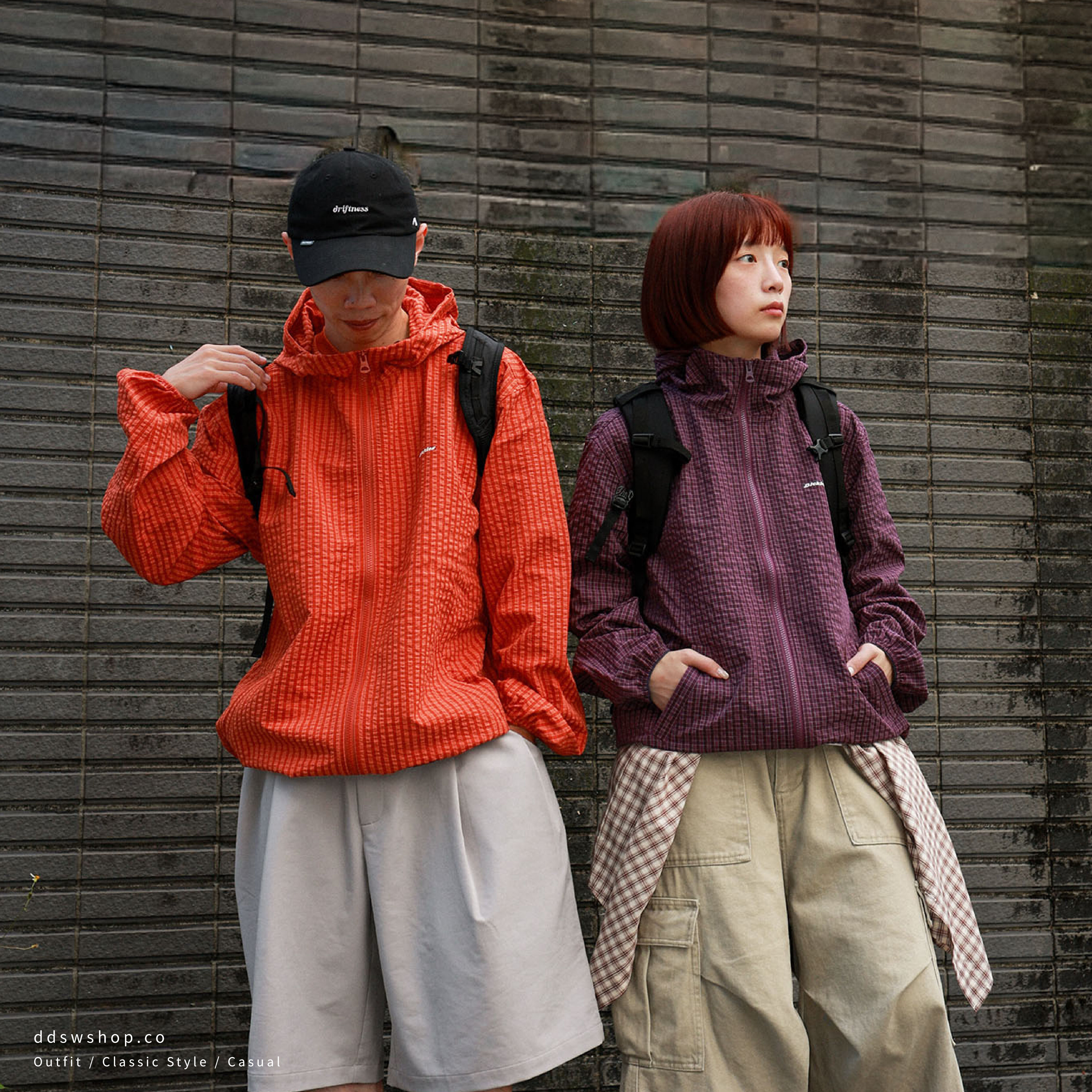 "代購" DICKIES KR 韓版 防曬 格紋外套 連帽外套