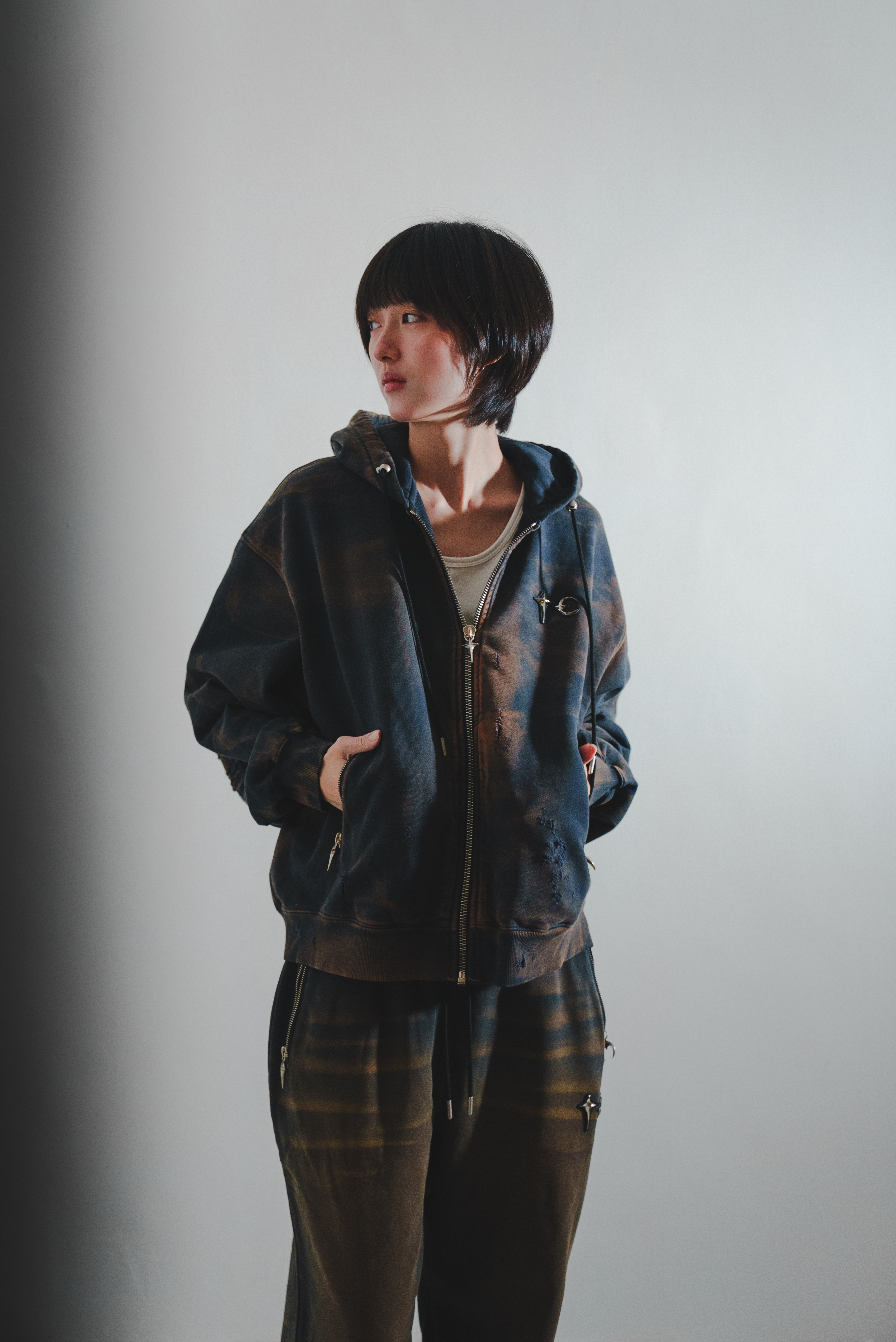 【Focus Store】現貨 Thug Club Two Tone Washed Zip-up Hoodie 連帽拉鏈外套 兩色