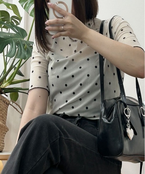 糖果色の夏日潑彩・網紗TOP