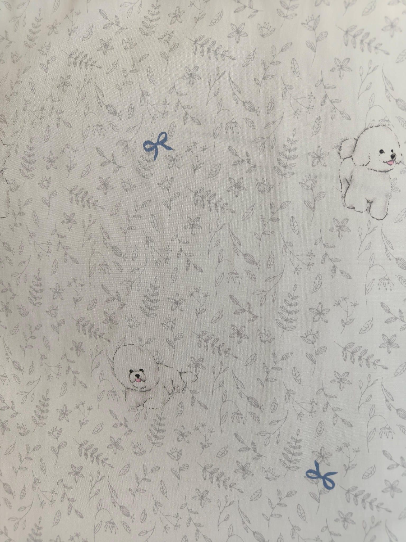 BY050 比熊犬與蝴蝶結 床上用品