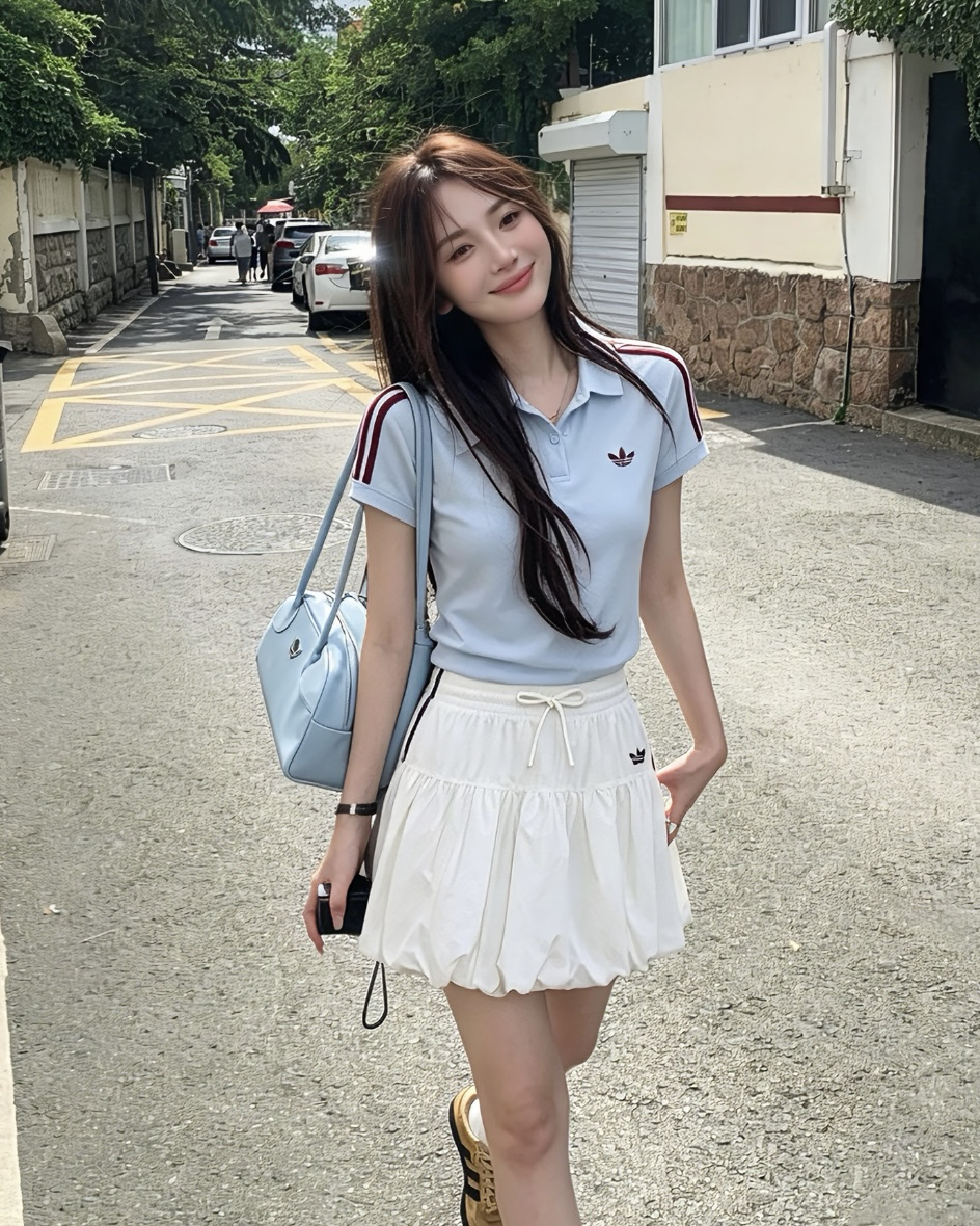 ADIDAS ORIGINALS BUBBLE SKIRT 泡泡裙 蓬蓬裙 三線 寬鬆 黑色 白色