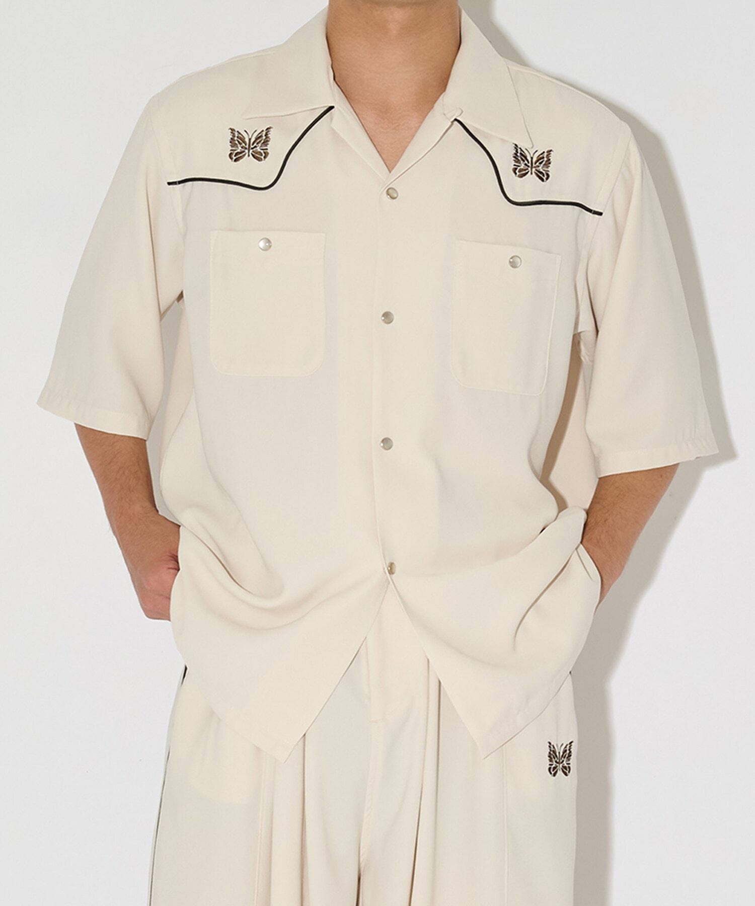 【STUDIOUS x NEEDLES 】別注 Piping Cowboy S/S Shirt - Amunzen