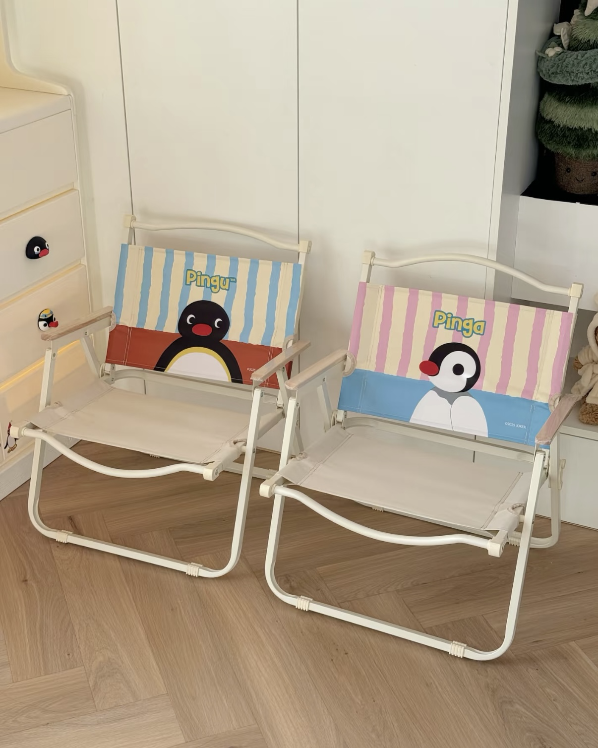 <正版授權>PINGU 企鵝家族 克米特椅 露營 摺疊椅