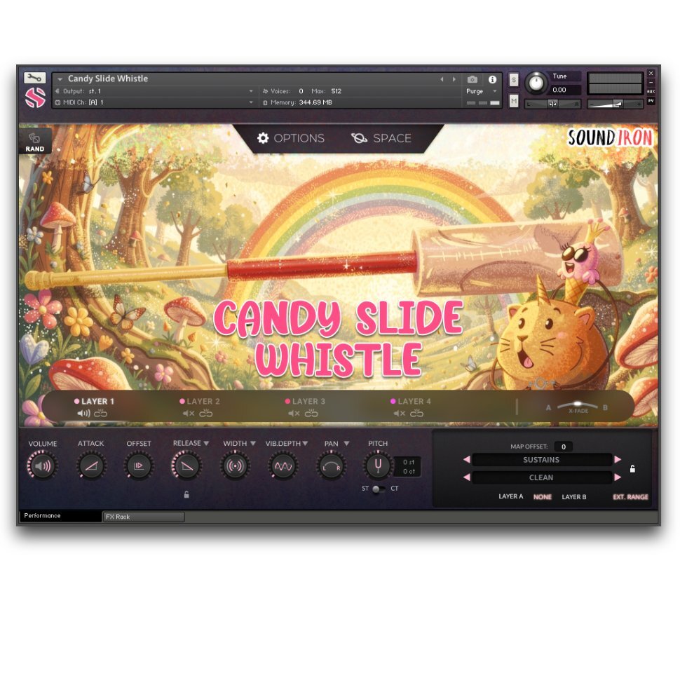 SOUNDIRON Candy Slide Whistle Pop｜滑管哨笛音源