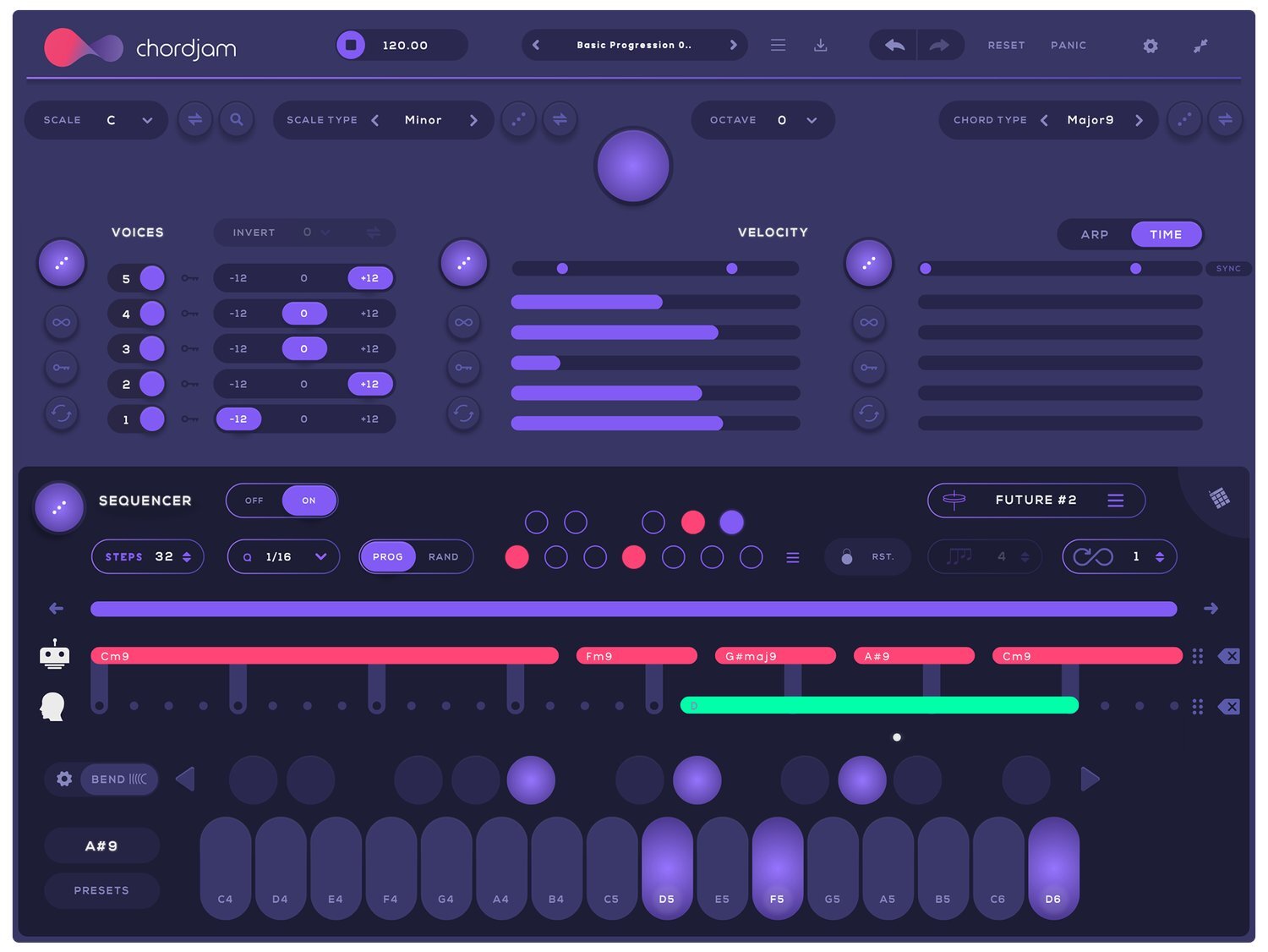 Audio Modern Chordjam｜和弦生成器
