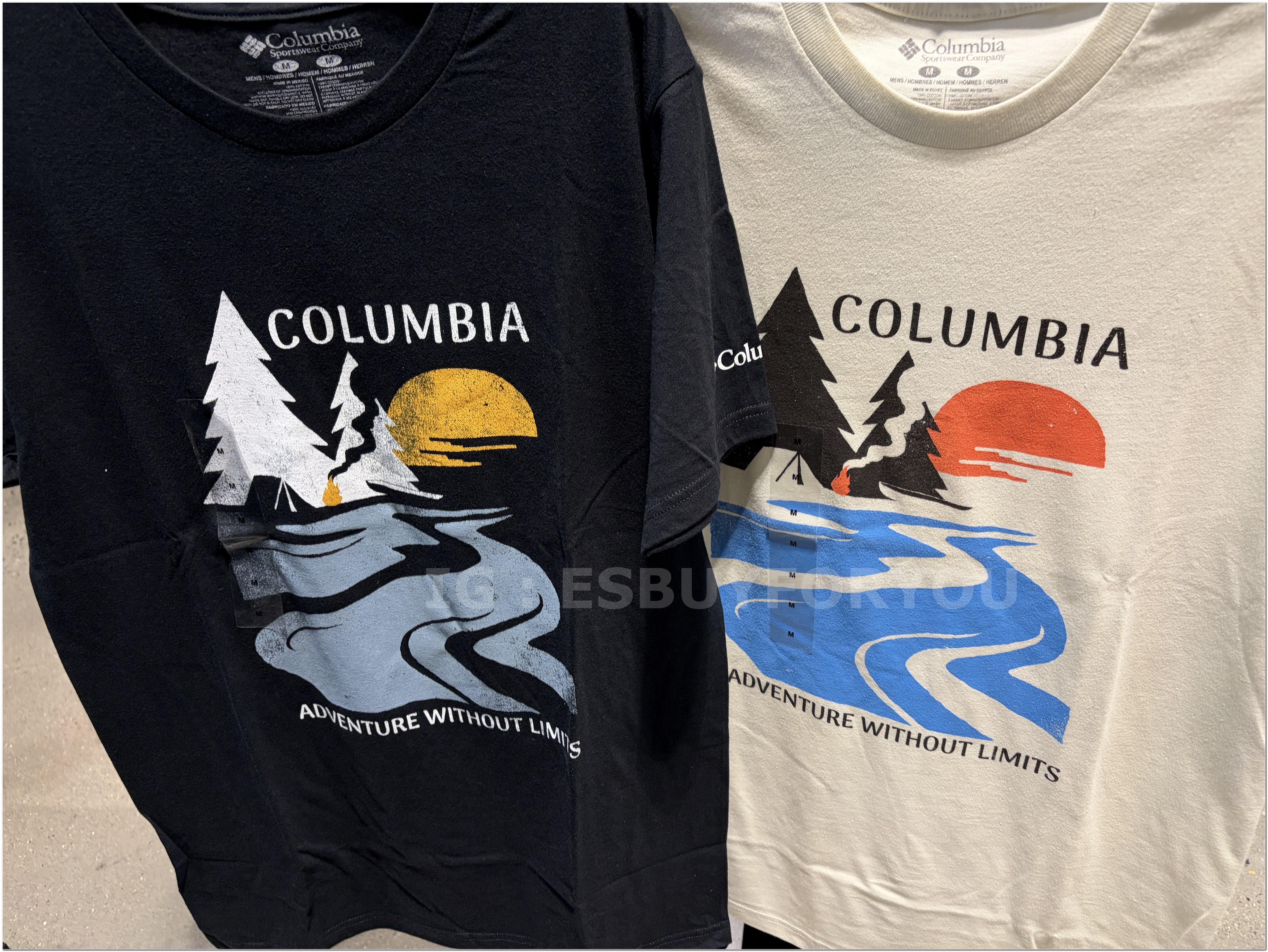 【限時】Columbia 男大人 戶外系列圖案 短TEE (2色)
