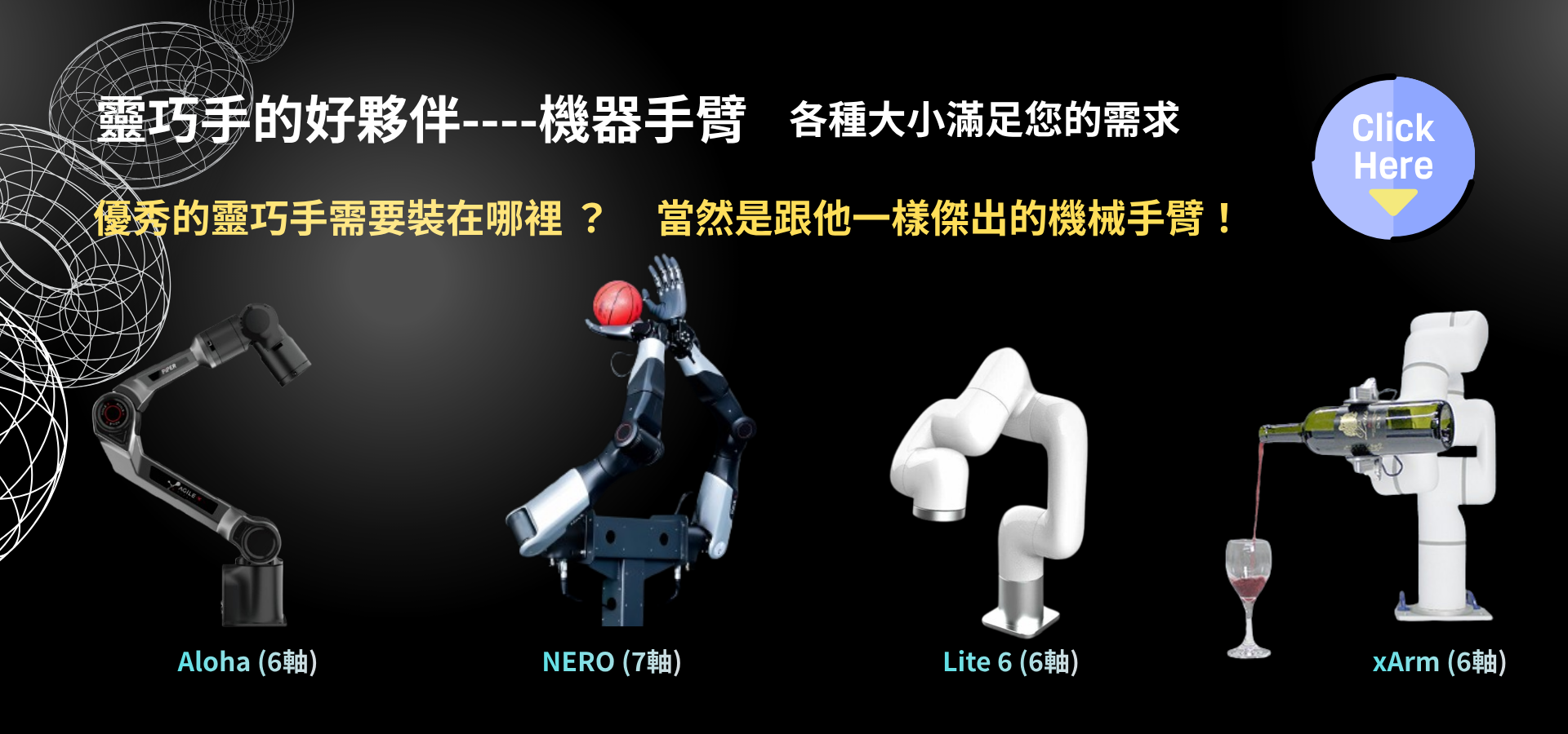 靈巧手的好夥伴機器手臂