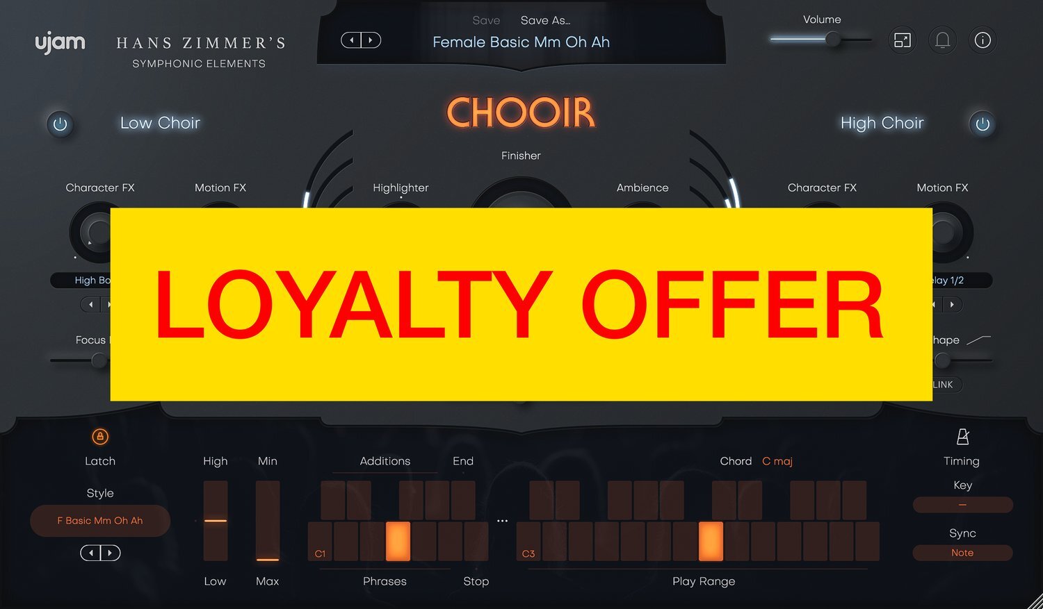 UJAM CHOOIR Loyalty Offer｜虛擬合唱團音源