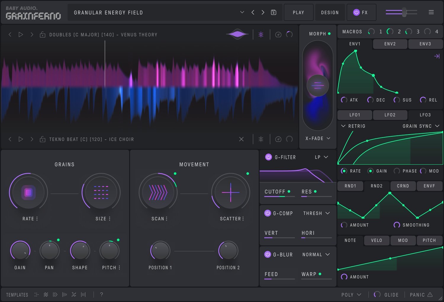 Baby Audio Grainferno｜粒子合成器