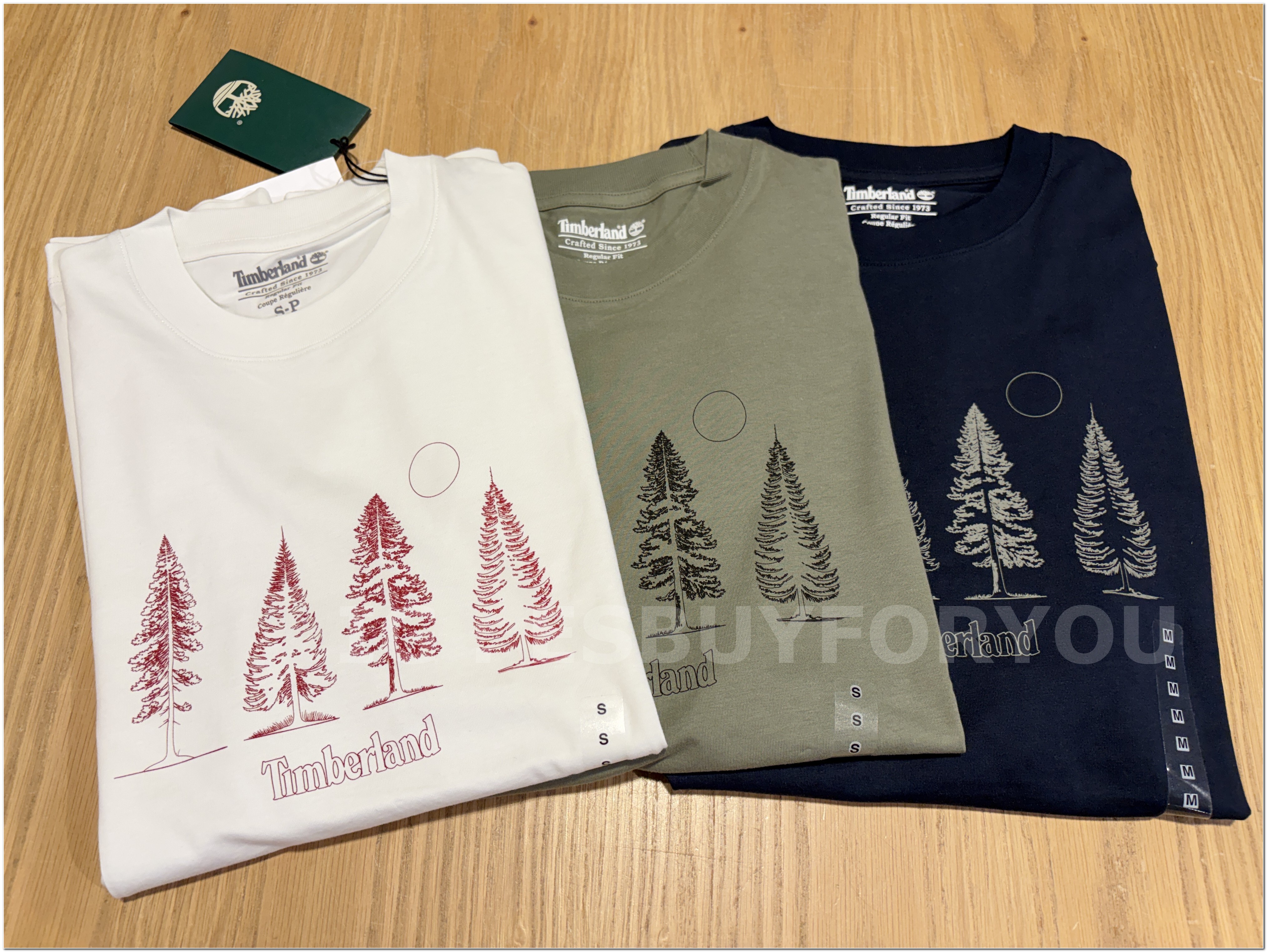 Timberland 大人 大自然圖案 短TEE (3色)