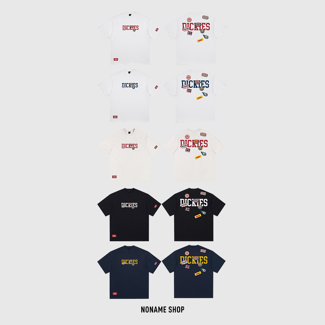 DICKIES 美式 復古 仿刺繡 塗鴉 貼紙 LOGO 短袖 五色 (男款)