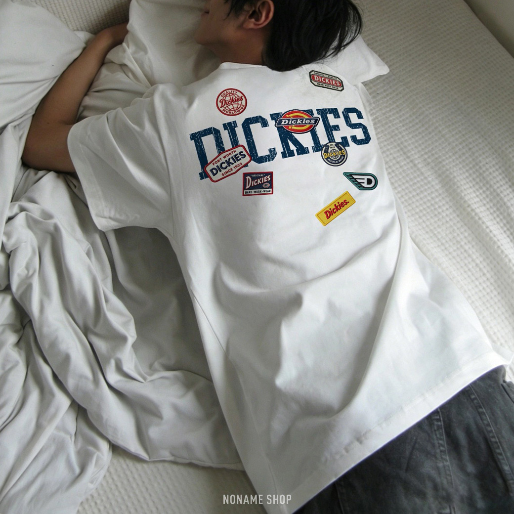DICKIES 美式 復古 仿刺繡 塗鴉 貼紙 LOGO 短袖 五色 (男款)