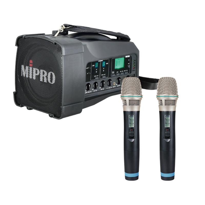 MIPRO MA-100D UHF｜雙頻道無線擴音機