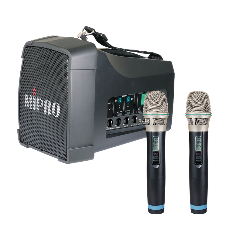 MIPRO MA-200D UHF｜雙頻道無線擴音機