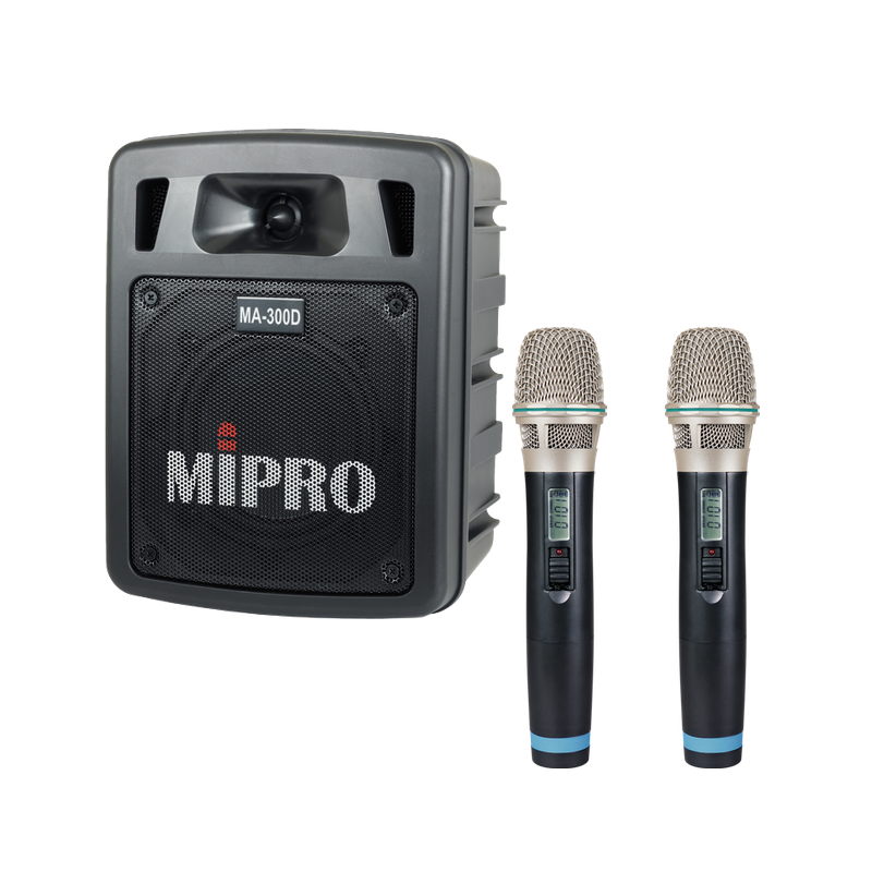 MIPRO MA-300D UHF｜雙頻道無線擴音機