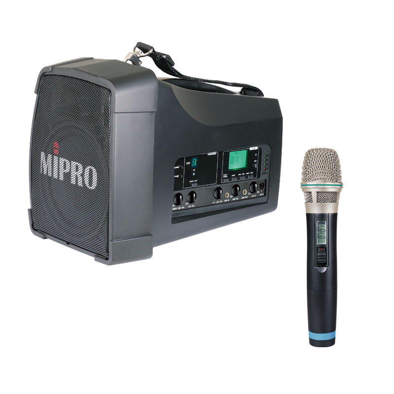 MIPRO MA-200 UHF｜雙頻道無線擴音機