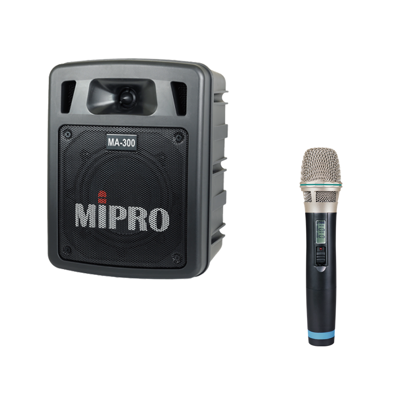 MIPRO MA-300 UHF｜雙頻道無線擴音機