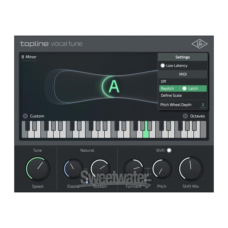 UAD Topline Vocal Tune｜人聲音準處理插件