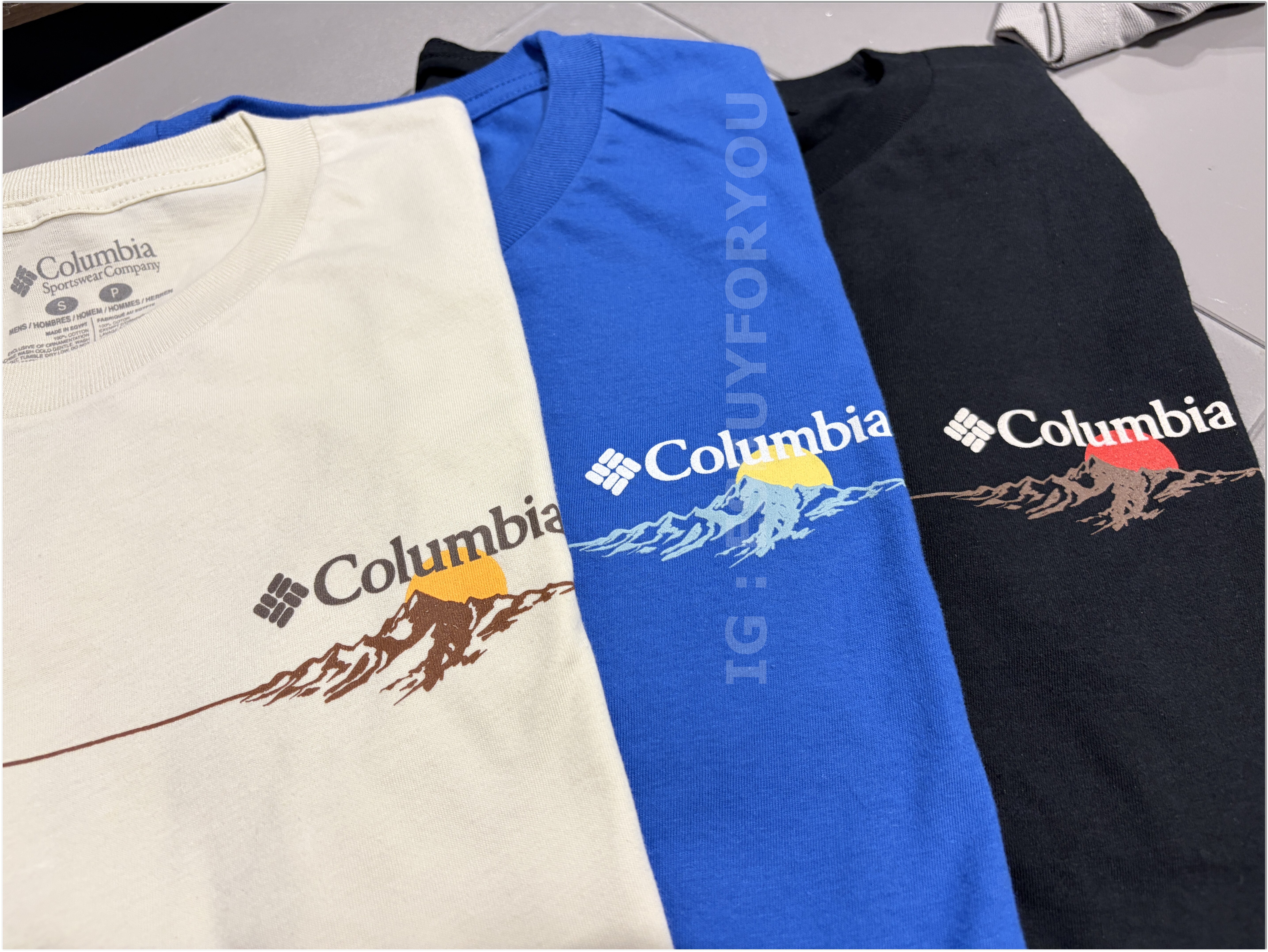 【限時】Columbia 男大人 夕陽圖案 短TEE (3色)