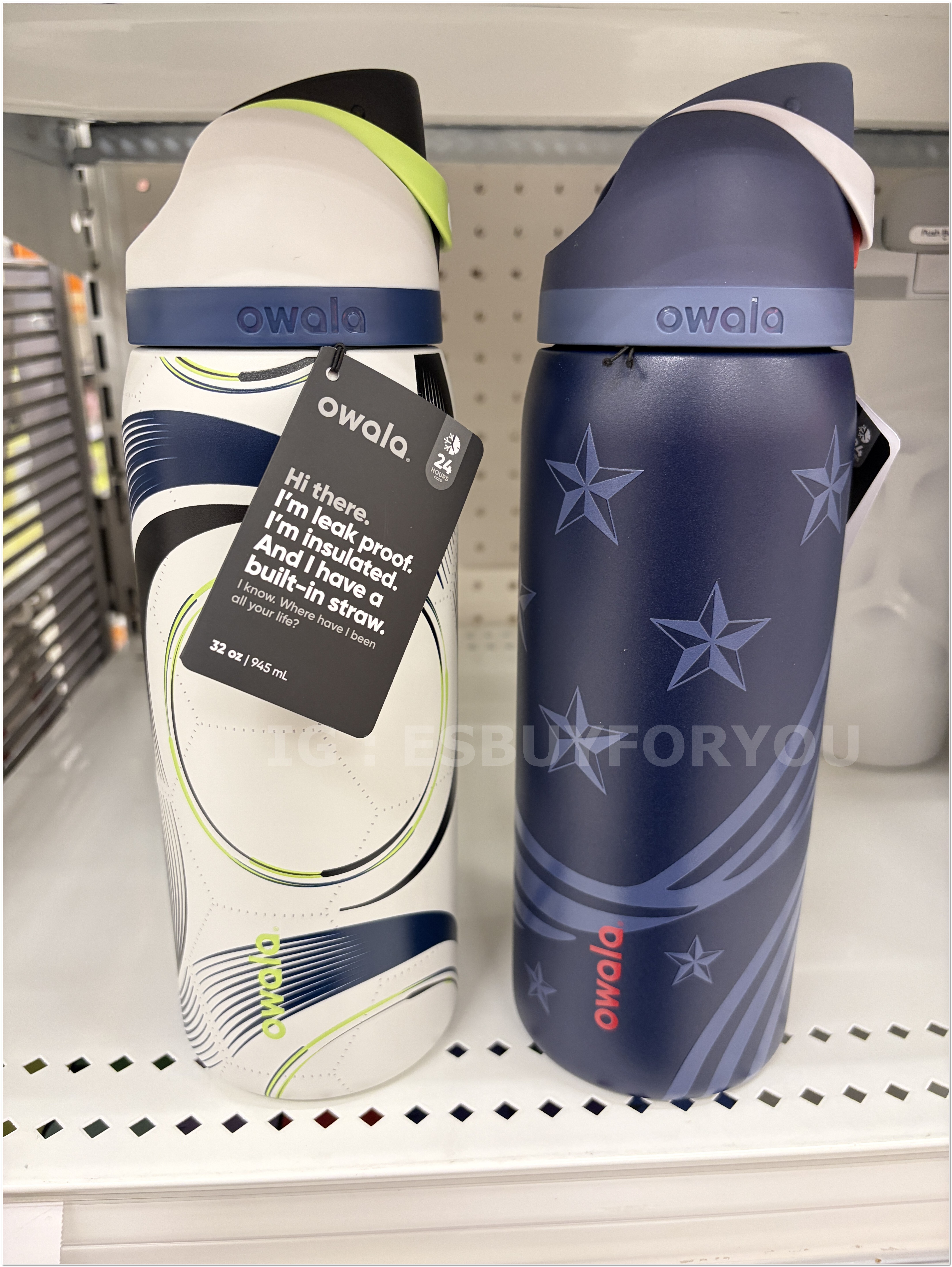 【限時】Owala(945ml 32oz) 美國世FIFA限定款 不鏽鋼 FreeSip 水壺 (內有吸管)