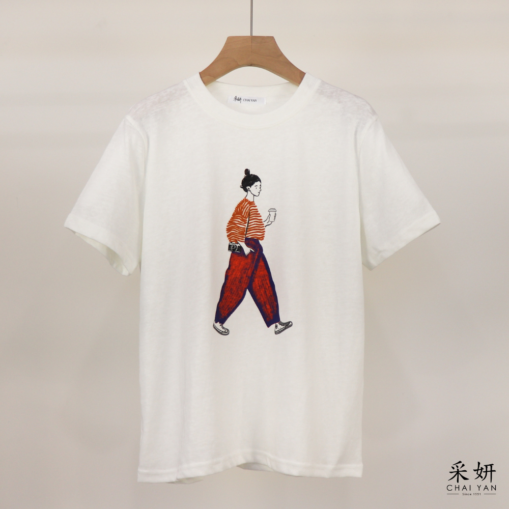 都市女孩雪花棉短袖上衣