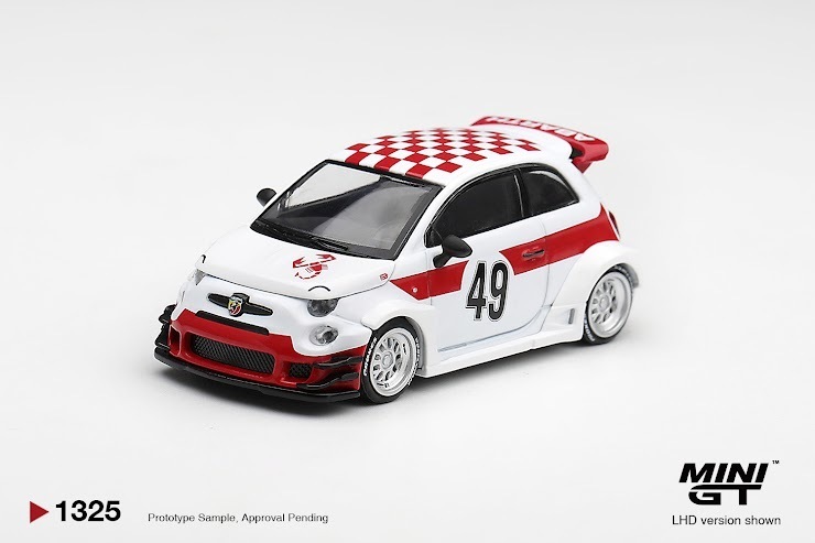 PO-$89 * MINI GT * 1:64 1325 Abarth 595 LB-WORKS x Abas Works 1000 TC Tribute RHD