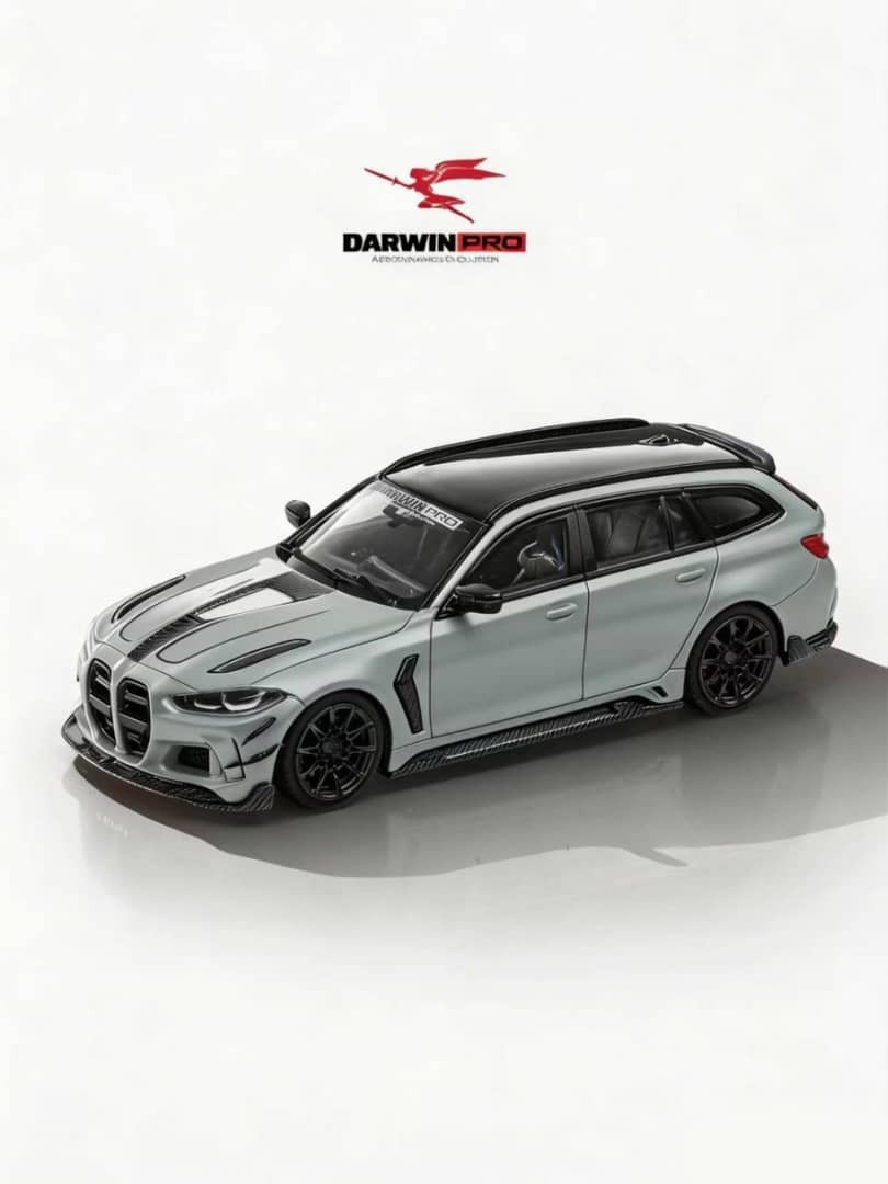 PO-$190 * AURELIE MODEL * 1:64 BMW DARWIN PRO M3 TOURING ALSAKA GREY