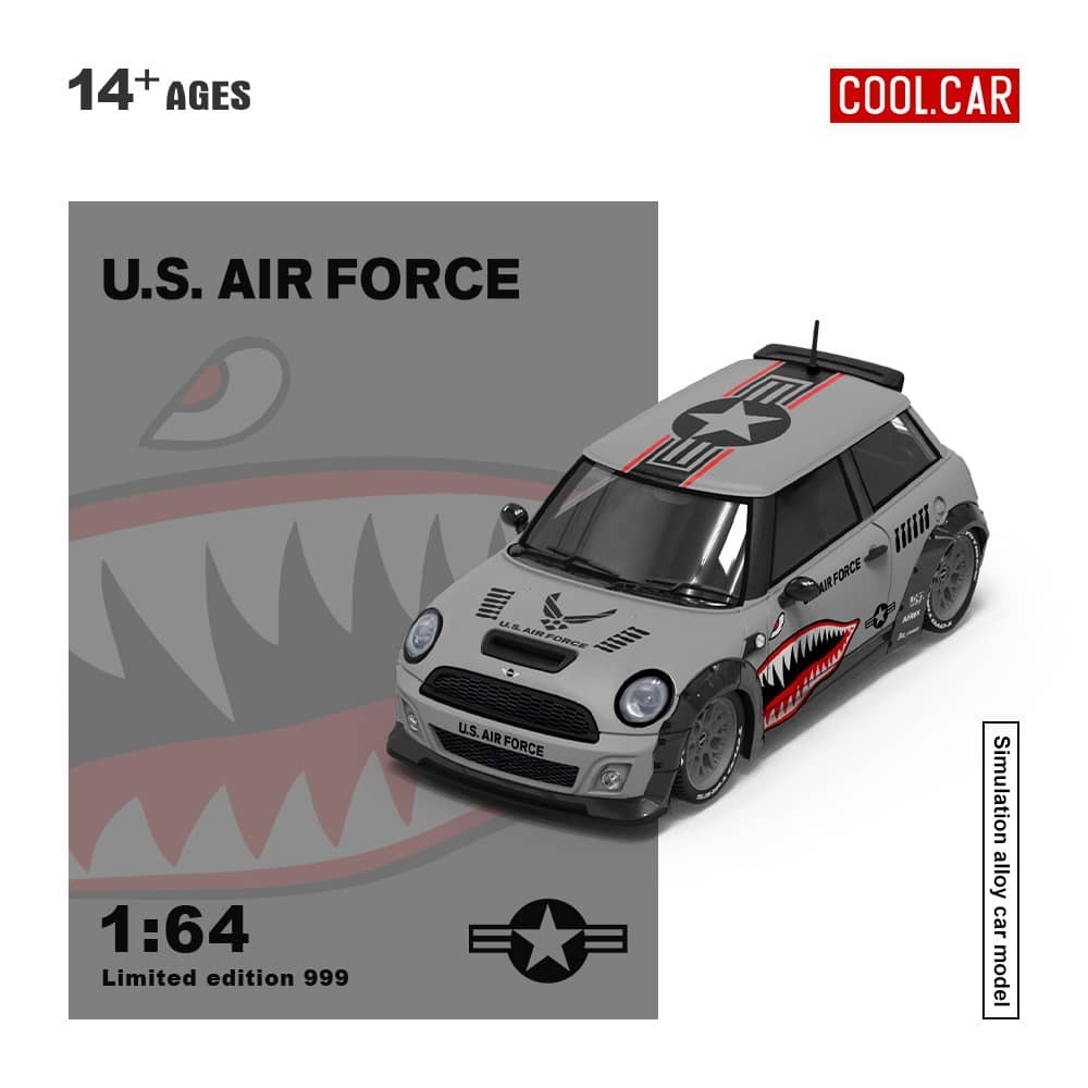 PO-$170 * COOL CAR * 1:64 MINI COOPER R56 GREY SHARK