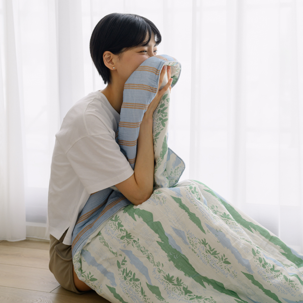 純棉四季蓋毯/翔仔居家聯名/縱谷