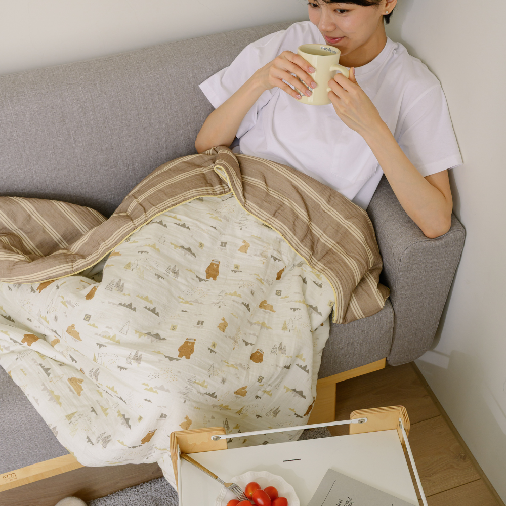 純棉四季蓋毯/翔仔居家聯名/玩伴日常