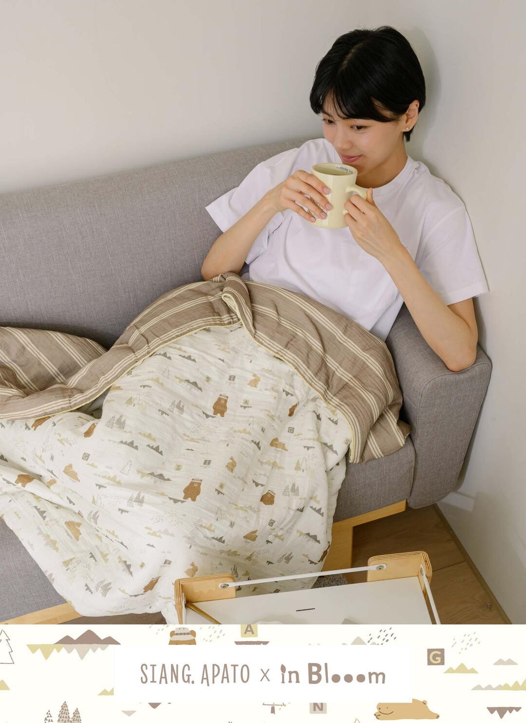 印花樂純棉四季蓋毯/翔仔居家聯名/玩伴日常