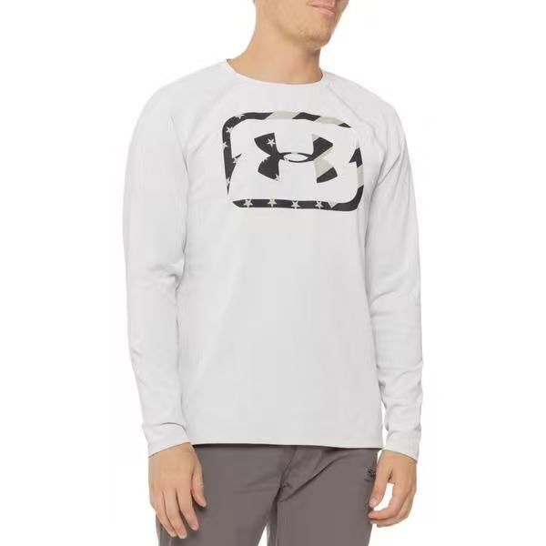 【預購】Under Armour  H063001 Iso-Chill 男裝長袖上衣 (白色)