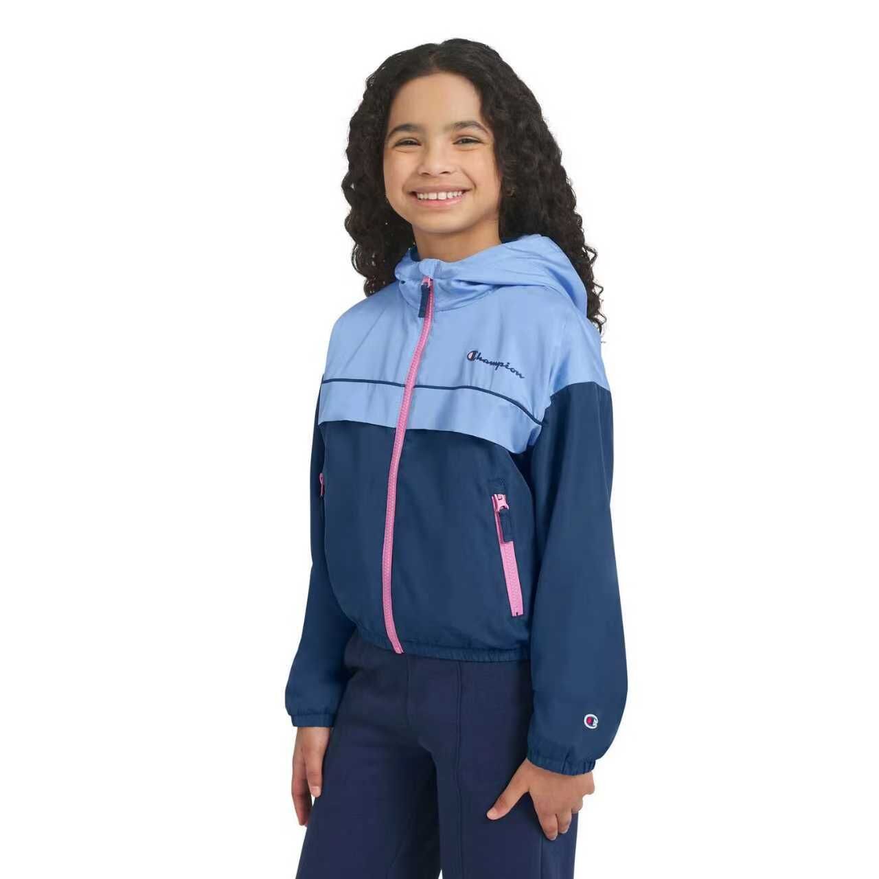 【預購】Champion H063005 女童拼色風褸
