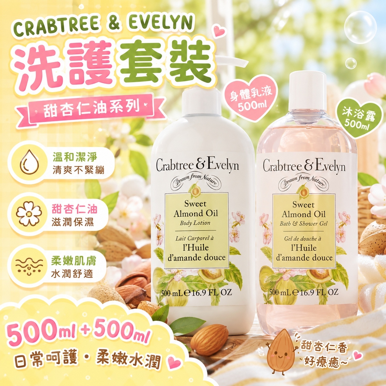 【現貨】CRABTREE & EVELYN H032750 洗護套裝