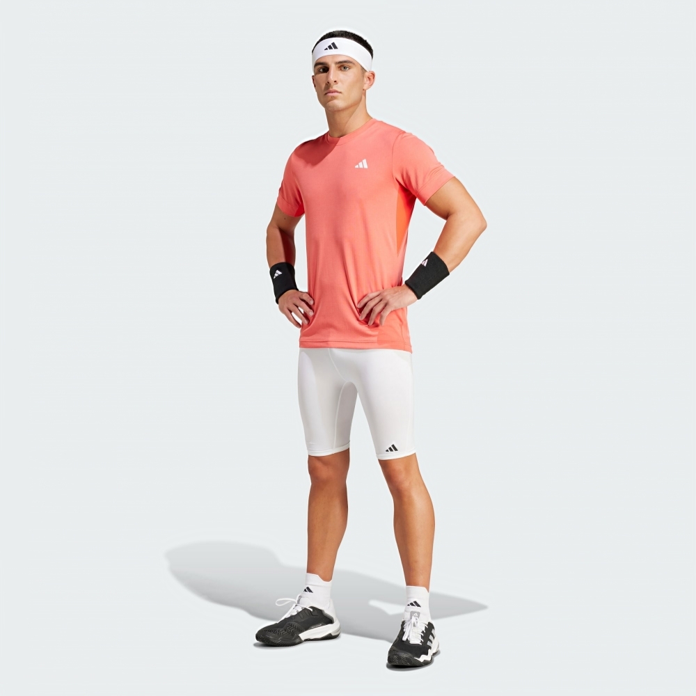 ADIDAS 短T T FREELIFT TEE 粉橘色 吸排 運動 短袖 男 IP1941