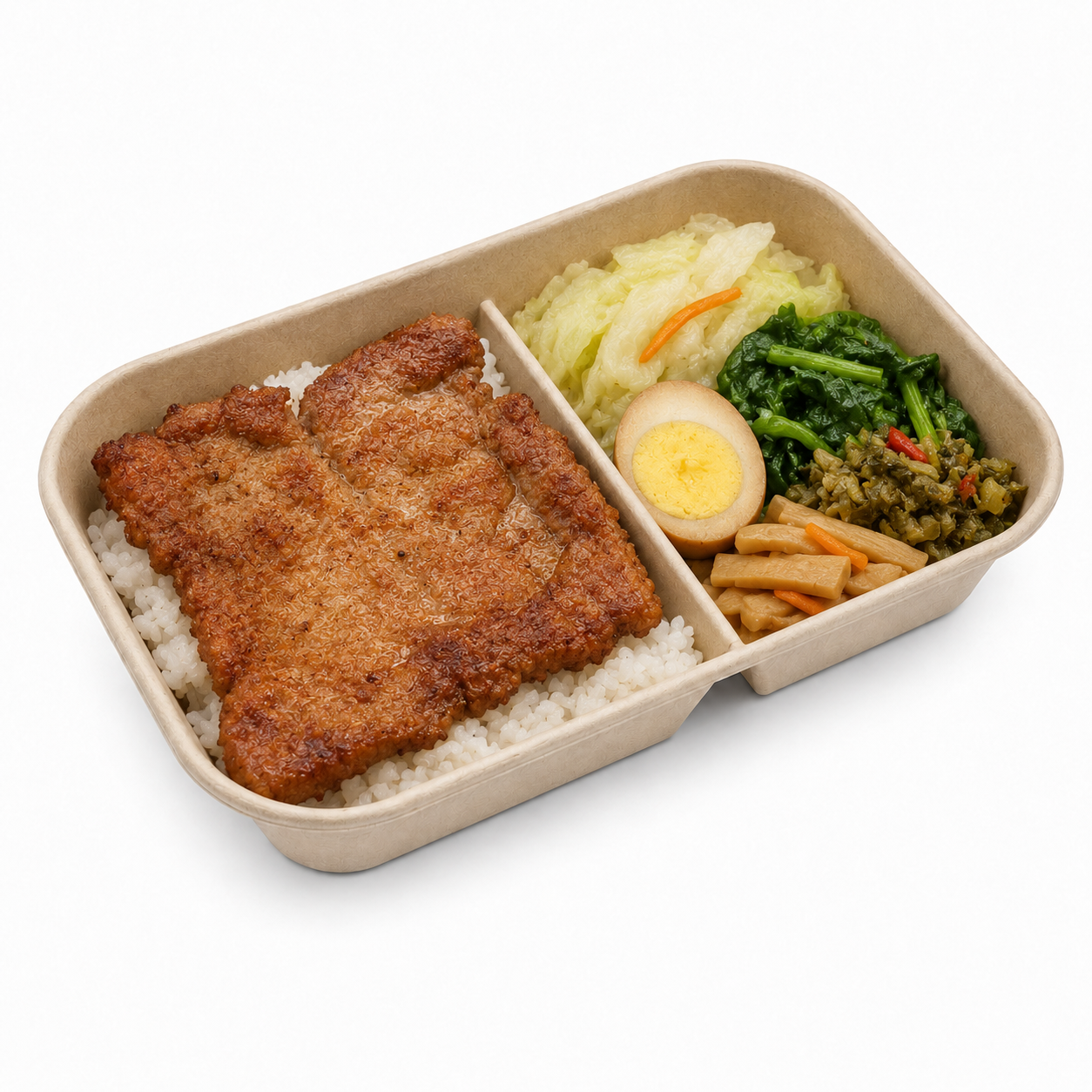 ER-1000-2 長方形牛皮紙餐盒 1000ml｜食品級牛卡紙外帶餐盒