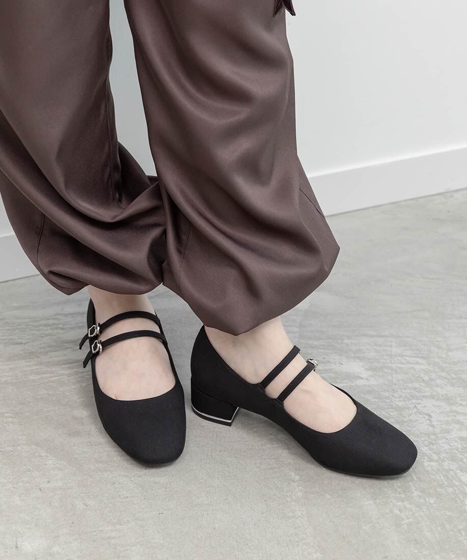 [預購] RANDA 雙帶瑪莉珍粗跟鞋