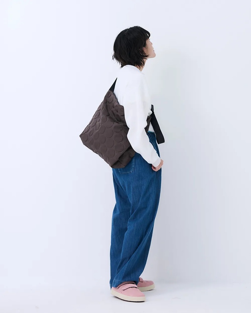 Bag'n'Noun｜DOTS SHOULDER單肩包 雙拉鍊 - 咖啡 (70020954BROWN)