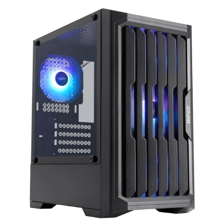 1st Player H2 M-ATX Case with 4 ARGB Fans (Black/White)