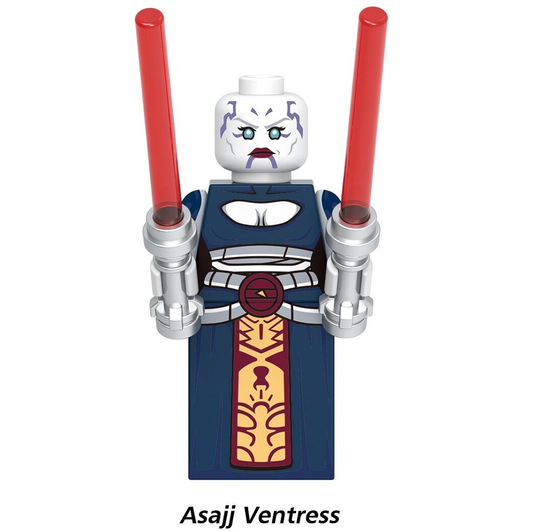 Star Wars Asajj Ventress Custom Minifigures Fit Lego G0192 GH0722