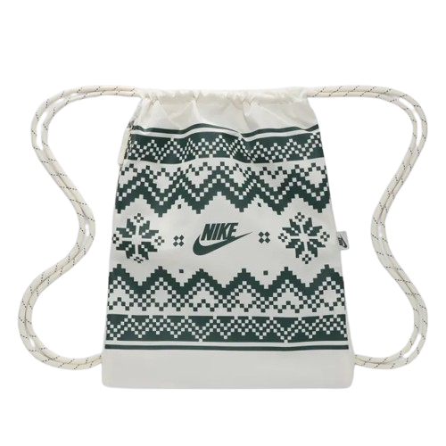 【官網限定】NIKE HERITGE 耐吉 後背包 小包 束口袋 運動包 白綠 FZ7287-133 VI