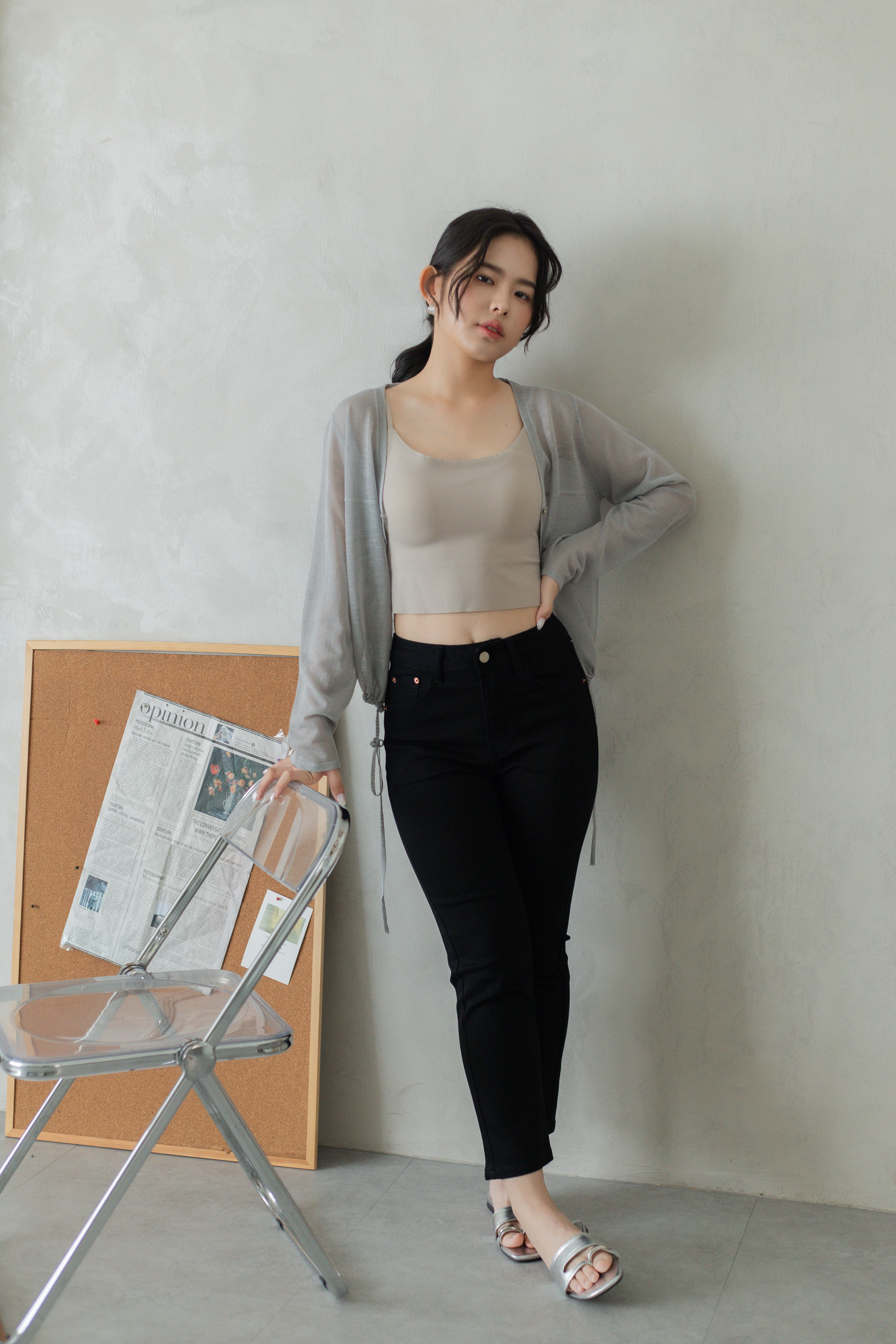 Mino Cigarette Trousers Black -2802PLBLK