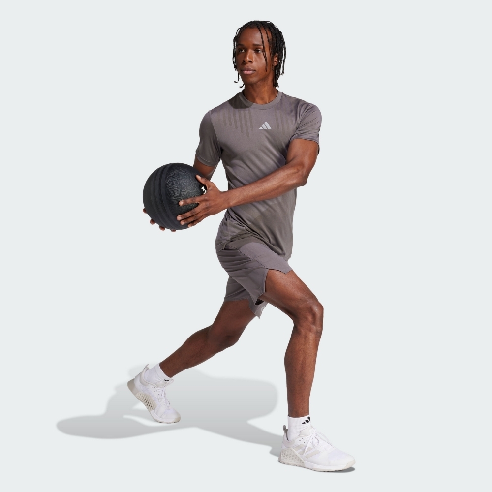 ADIDAS 短T HIIT AIRCHI TEE 灰色 快排 運動 短袖 男 IS3735