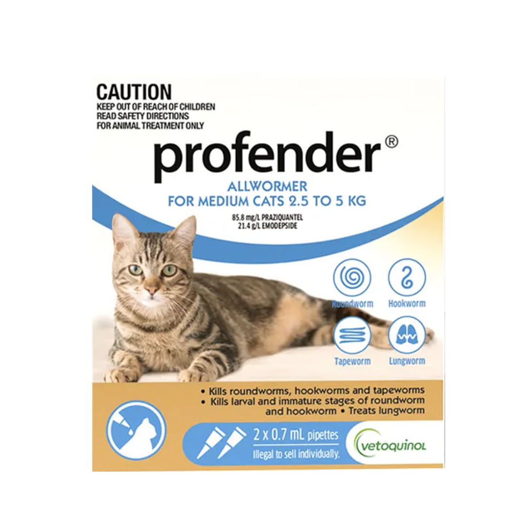 Vetoquinol - Profender貓用滅蟲藥 2.5-5Kg